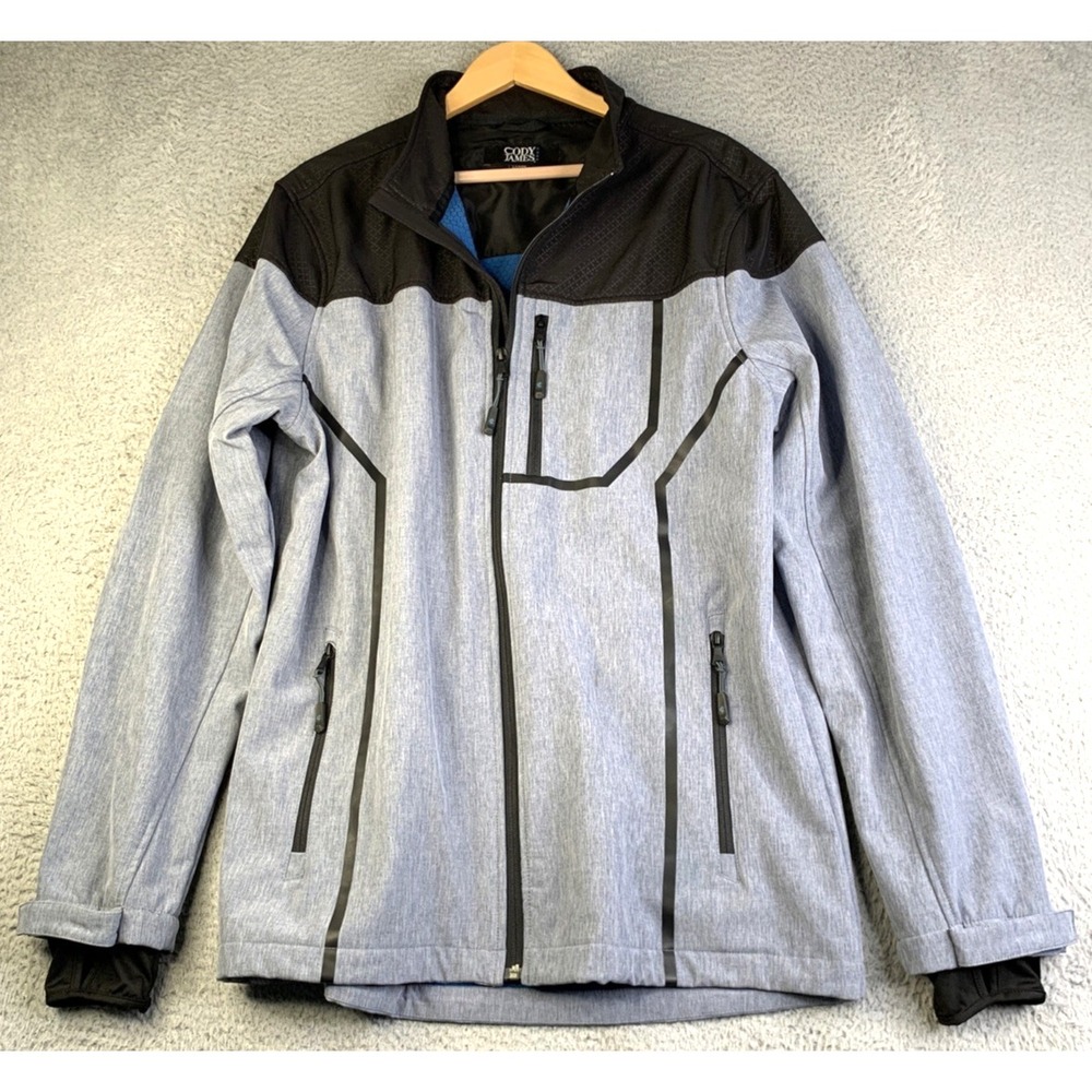 Cody James Core Jacket Men's Size Large Softshell Westernwear Cowboy Grey Black